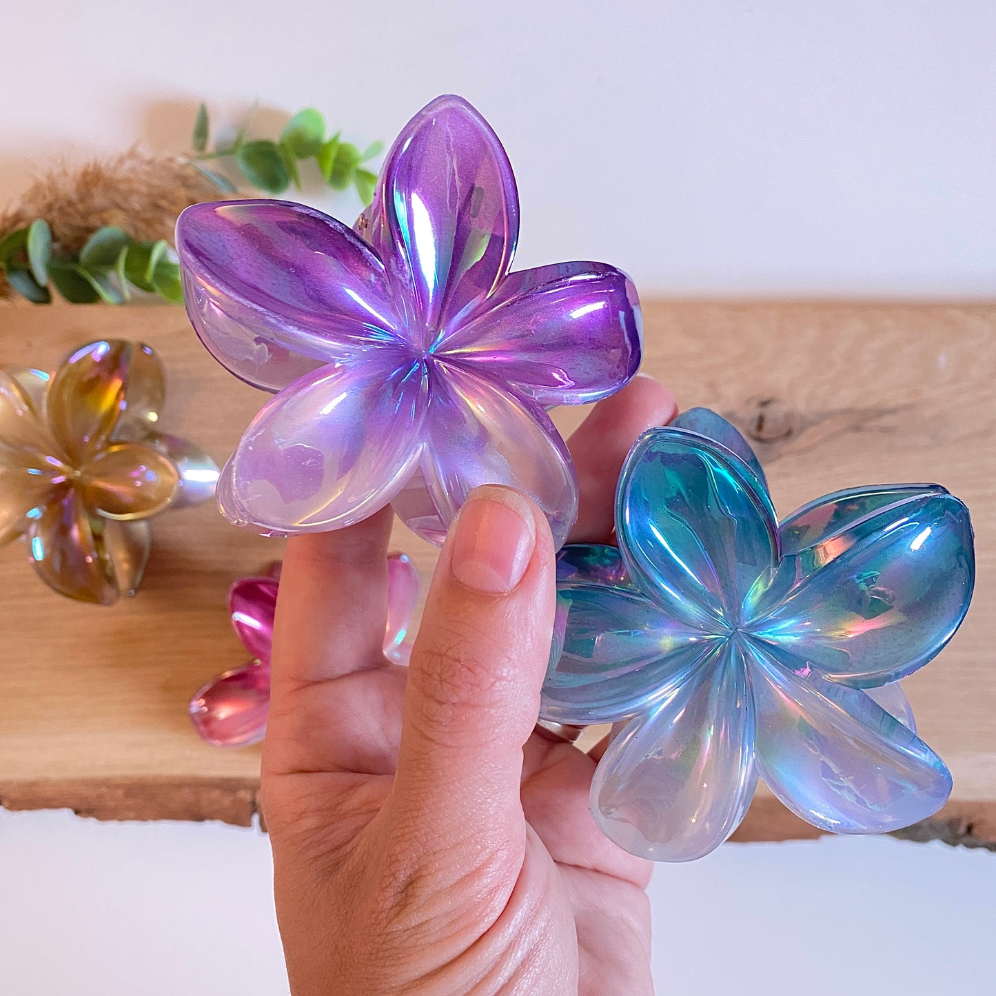 Haarklammer Flower -Silver-