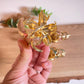 Haarklammer Flower -Metallic-