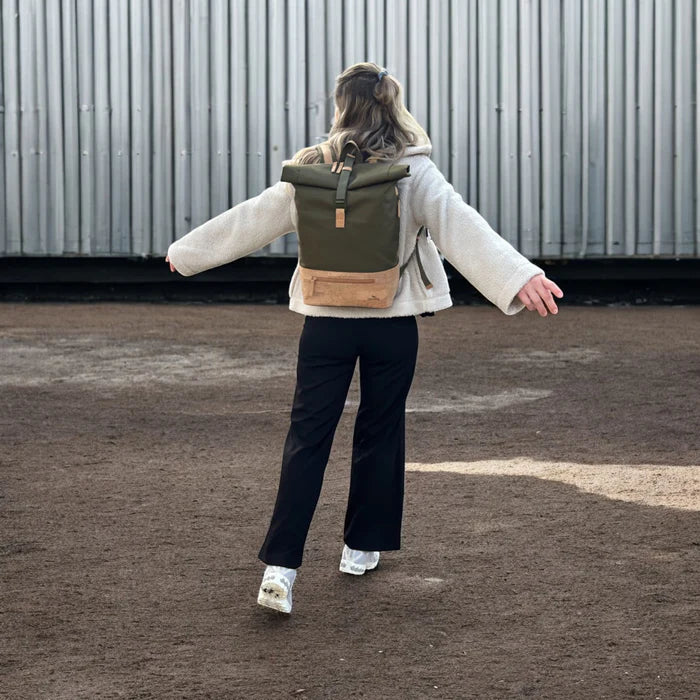Rucksack Sperling Rolltop Daily *Kiwi/Kork Hellbraun*