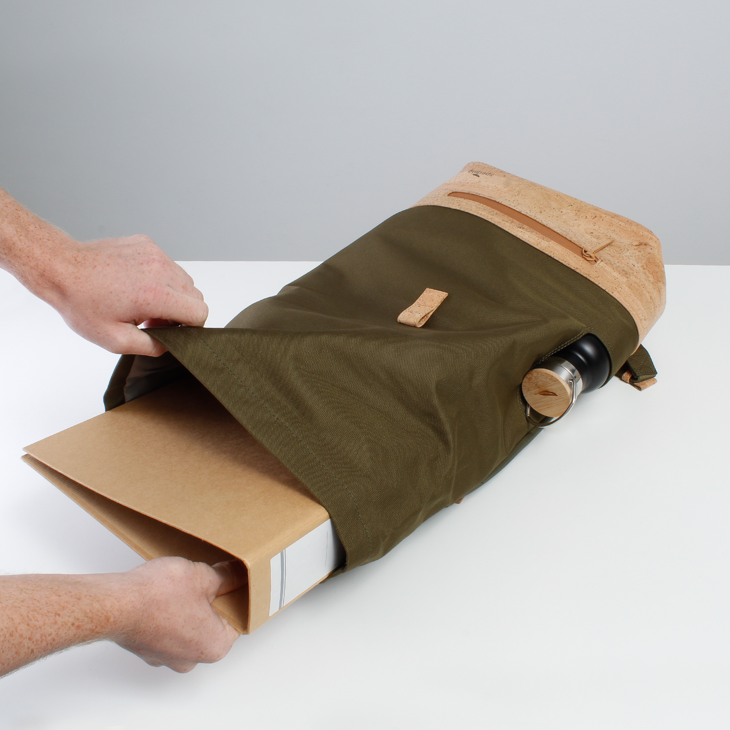 Rucksack Sperling Rolltop Daily *Kiwi/Kork Hellbraun*