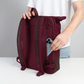 Rucksack Sperling Rolltop Daily *Bordeaux/Kork Braun*