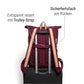 Rucksack Sperling Rolltop Daily *Bordeaux/Kork Hellbraun* gepolstert