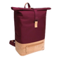 Rucksack Sperling Rolltop Daily *Bordeaux/Kork Hellbraun* gepolstert