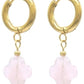 Ohrhänger Edelstahl -Clover Rosa/Gold-