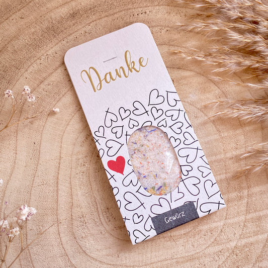 Gewürz Genusskarte -Danke-