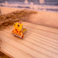 Haarklammer klein -Giraffe-