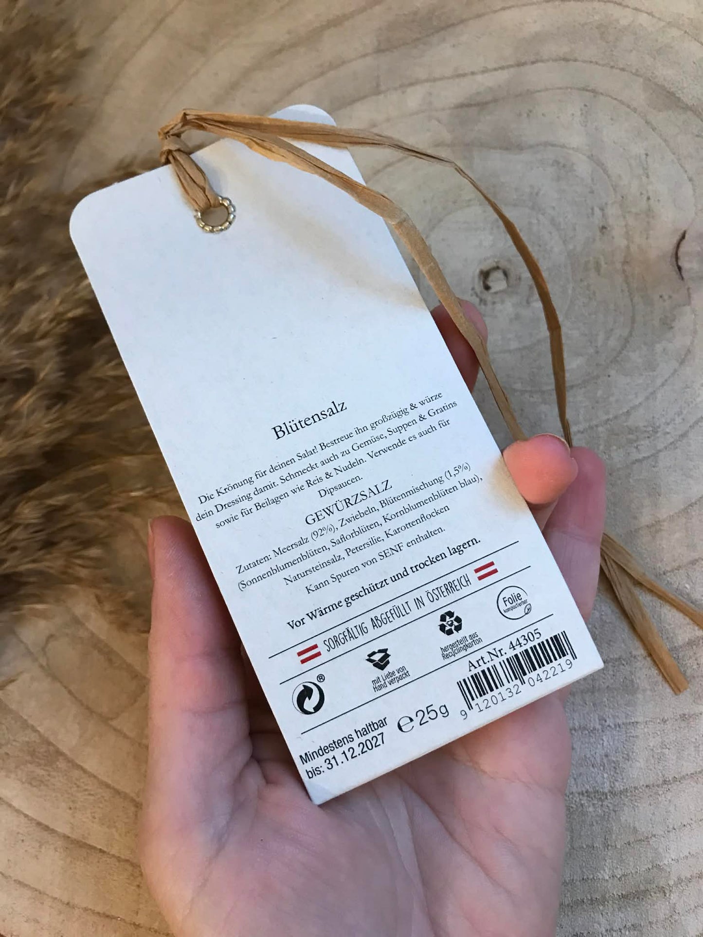 Gewürz Anhänger -Alles Gute-