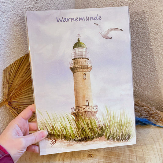 Kunstdruck A4 -Warnemünde/Düne H-
