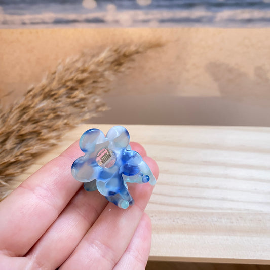 Haarklammer klein Blume -Ozean-