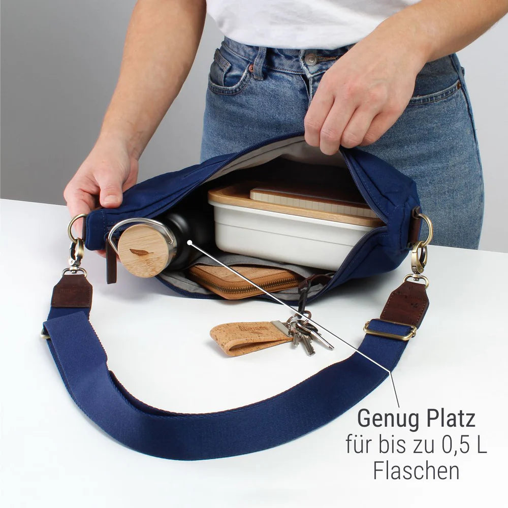 Moonbag Sperling Easy *Blau/Kork Braun*