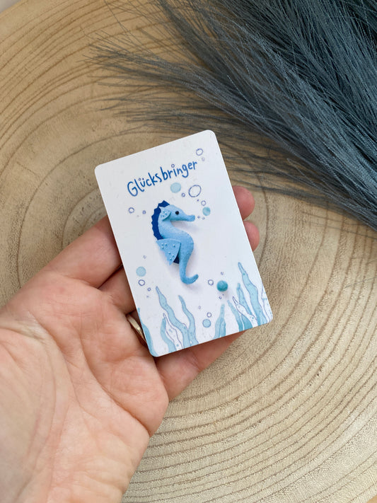 Magnet -Seepferdchen Glücksbringer-