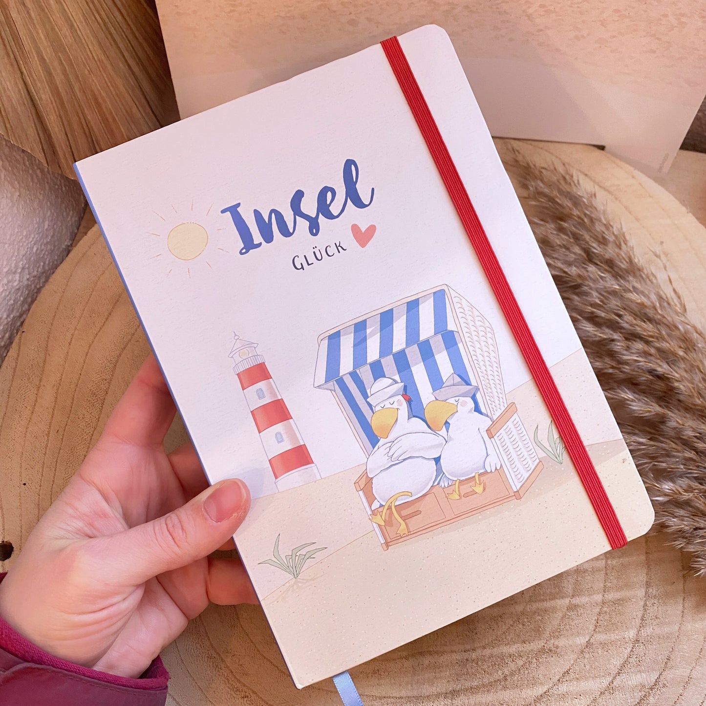 Notizbuch A5 -Insel Glück-