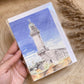 Klappkarte mit Umschlag -Warnemünde Leuchtturm-