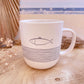 Tasse 0,4 l -Fisch blau/creme-