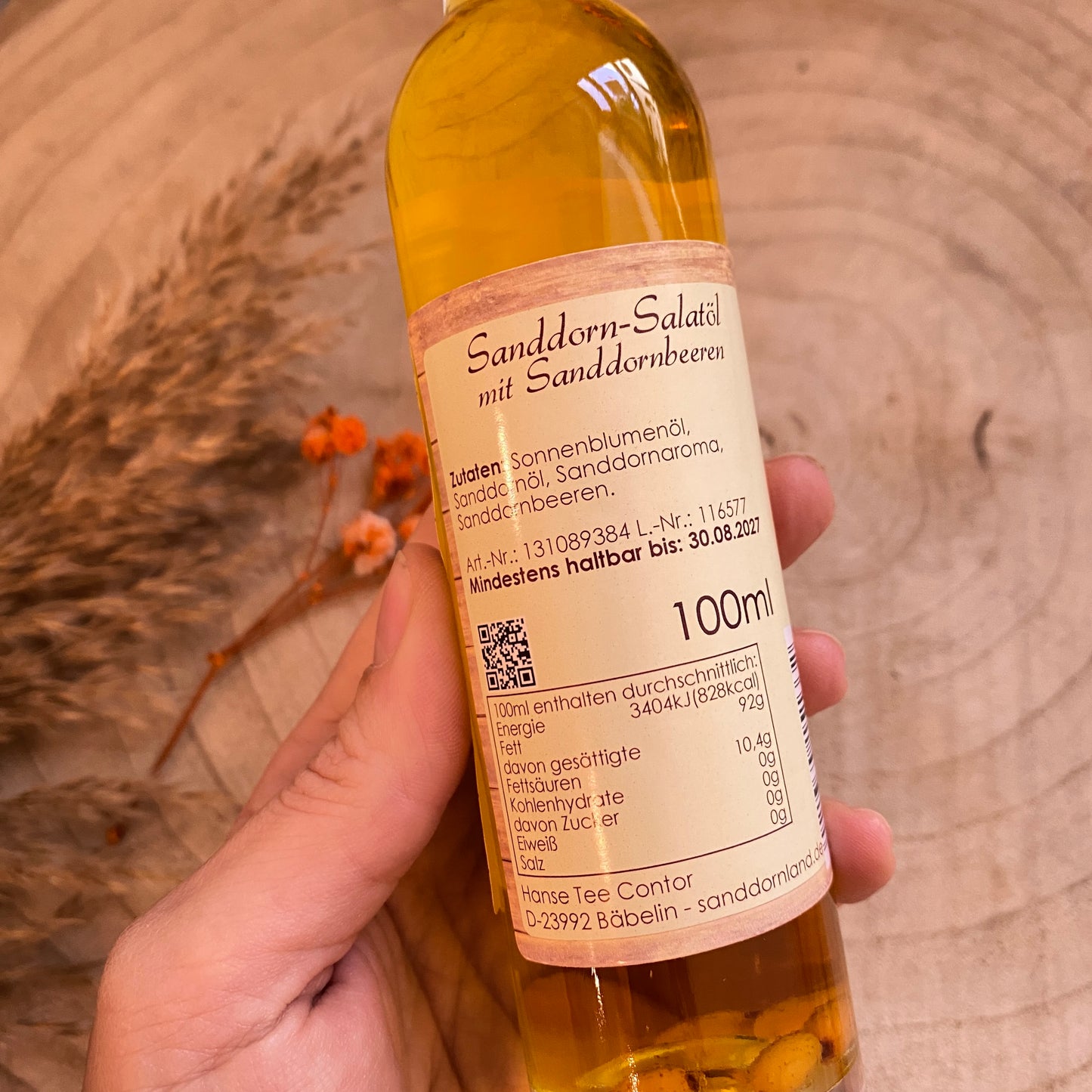 Sanddorn Salatöl mit Sanddornbeeren -100ml-