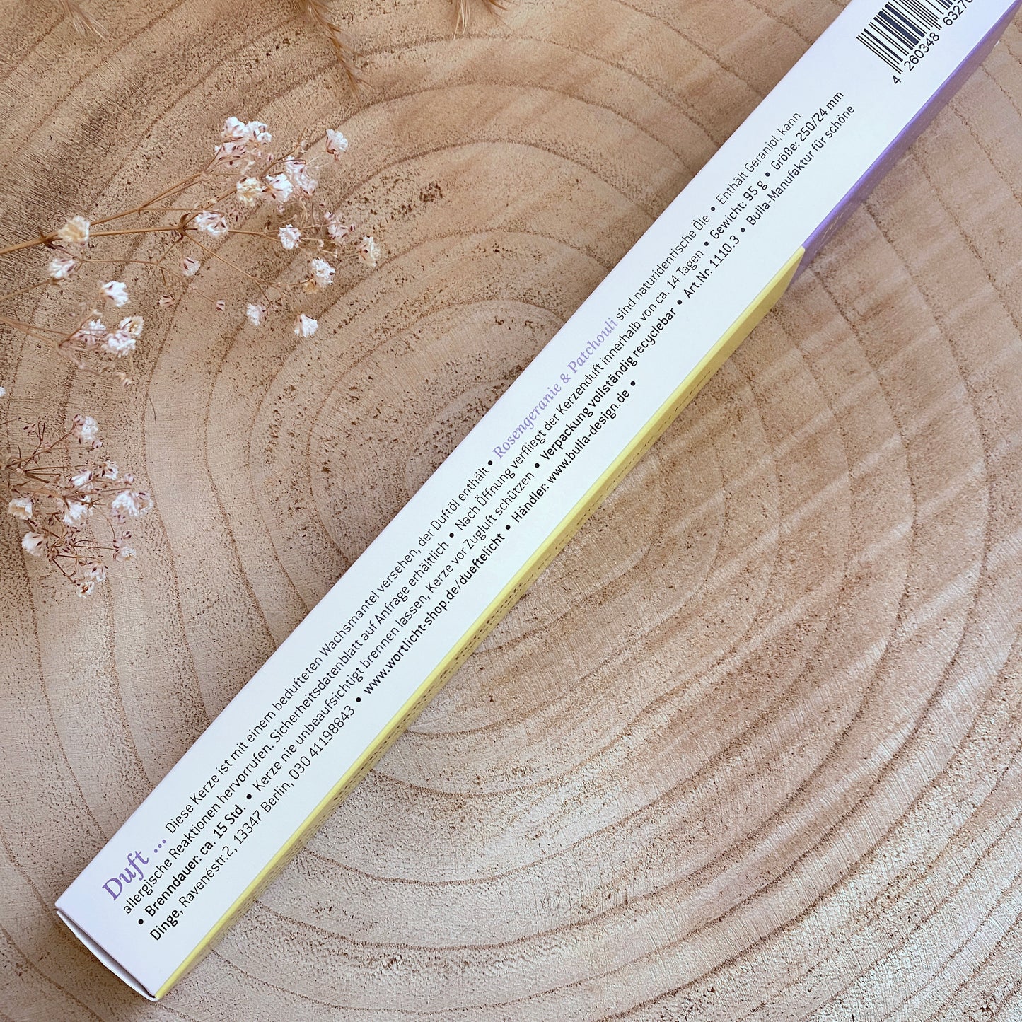 Kerze mit Duft -WahreFreundschaftsDankbarkeit-