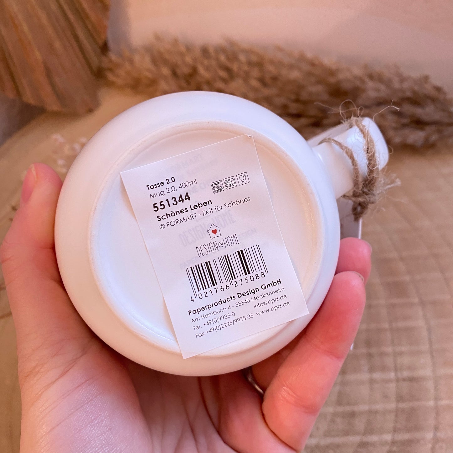 Tasse 0,4 l -Das Leben ist schön-