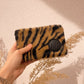 Täschchen Fell -Zebra Braun-