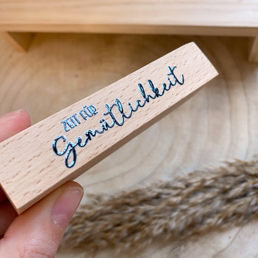 Kartenhalter -Zeit für Gemütlichkeit-