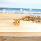 Haarklammer -klein Blume metallisch-
