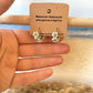 Ohrhänger Edelstahl -Mint Flower Hoops-