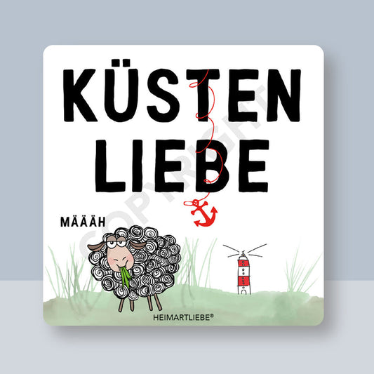 Untersetzer -Küstenliebe-