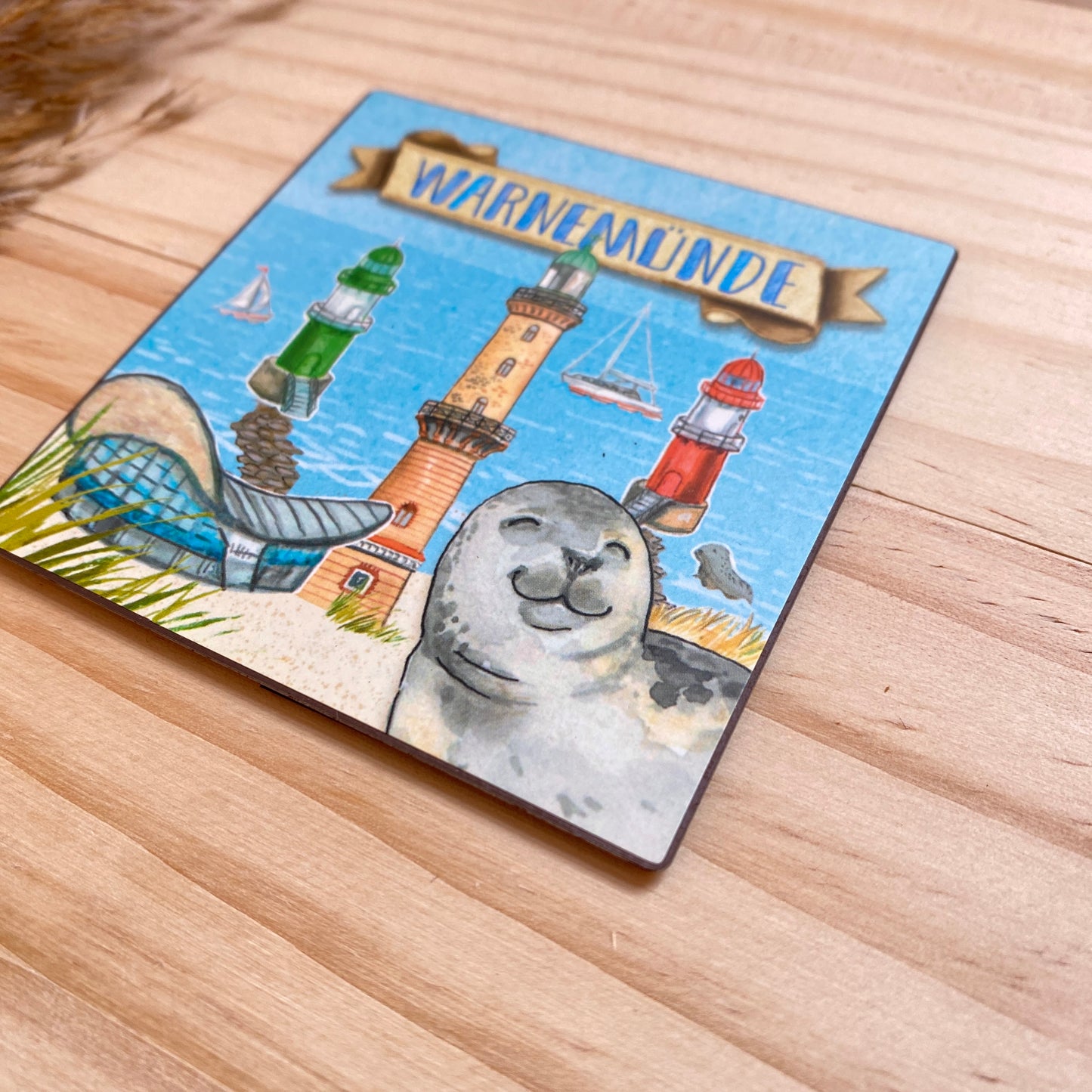 Magnet -Warnemünde gezeichnet-