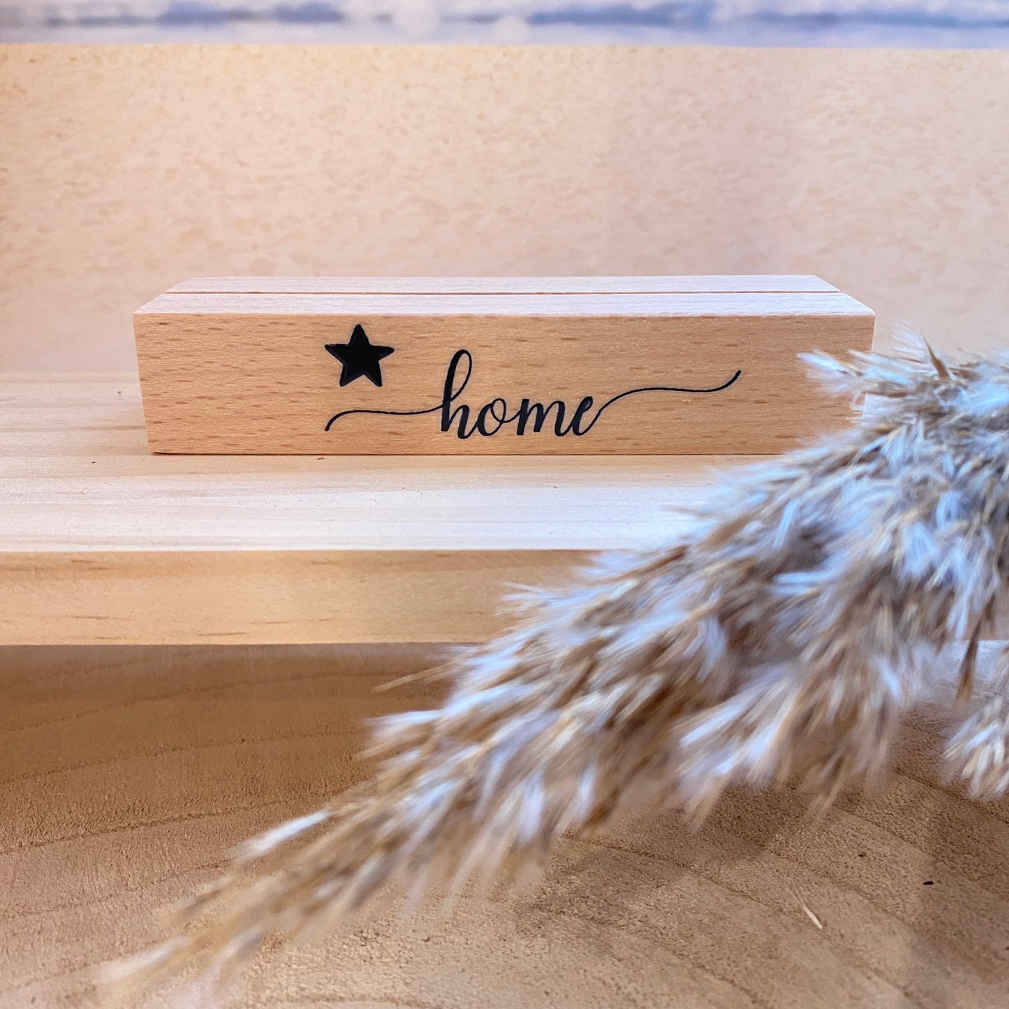 Kartenhalter -Home Herz-