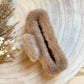 Haarspange Plüsch -Braun-
