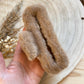 Haarspange Plüsch -Braun-
