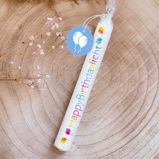 Kerze -HappyBirthdaylicht (buntdruck)-