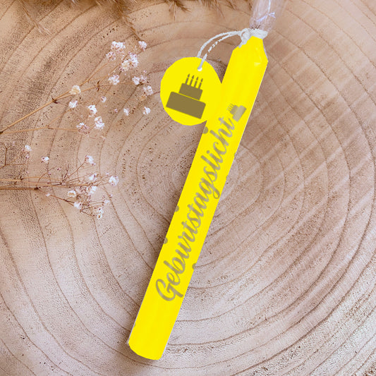 Kerze -Neon Geburtstagslicht-