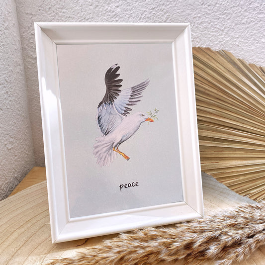 Kunstdruck 13x18 -Friedensmöwe-