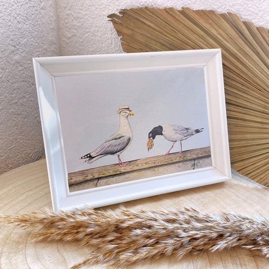 Kunstdruck 13x18 -Möwen Mafia-