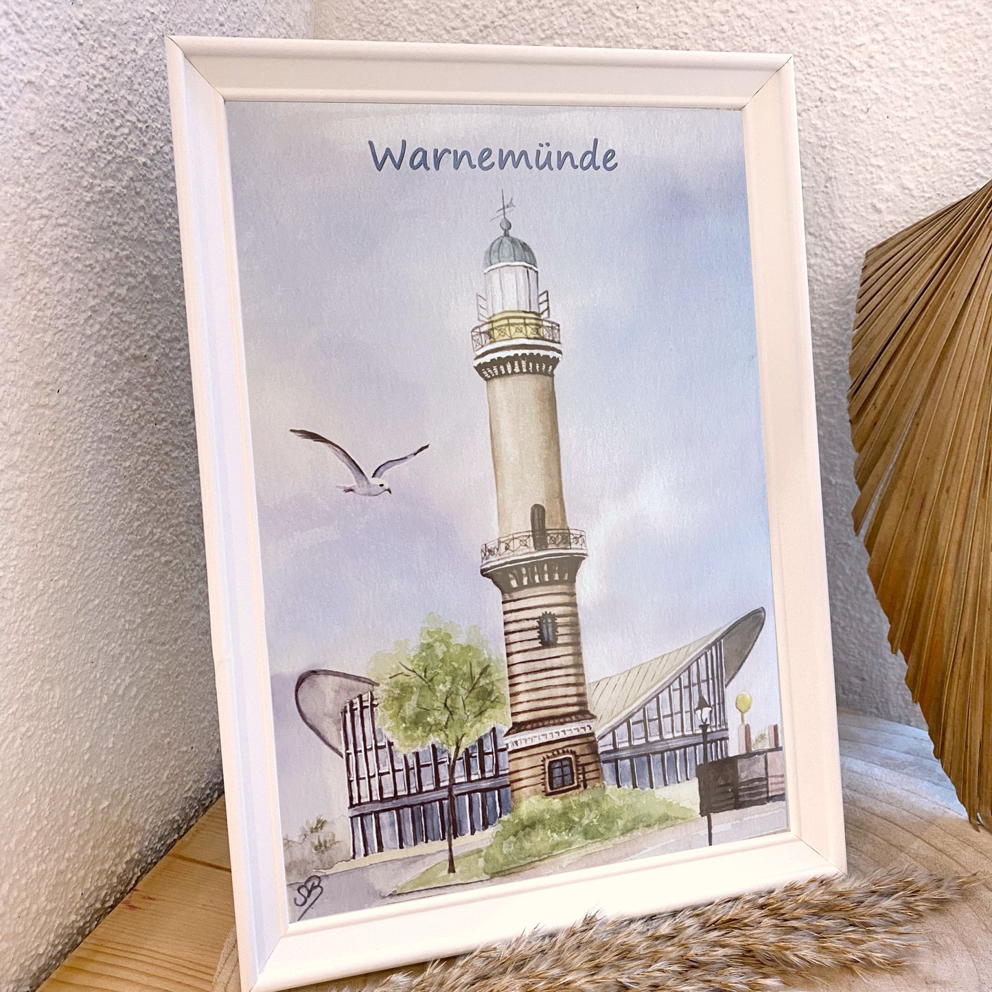 Kunstdruck A4 -Warnemünde/Teepott H-