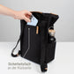 2 in 1 Rucksack/Tasche Sperling Triple *Schwarz/Hellbraun*