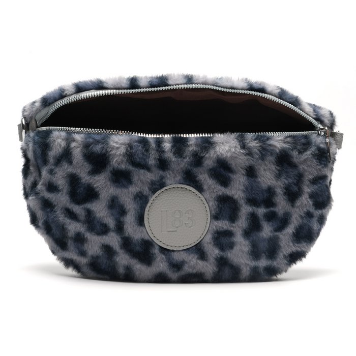 Bauchtasche Fell -Leo Grau-